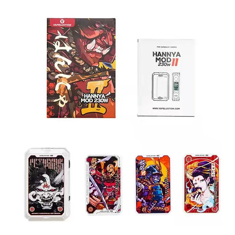 2021 vapelustion Hannya II 230 Вт Box Mod создано Двойной 18650 батареи