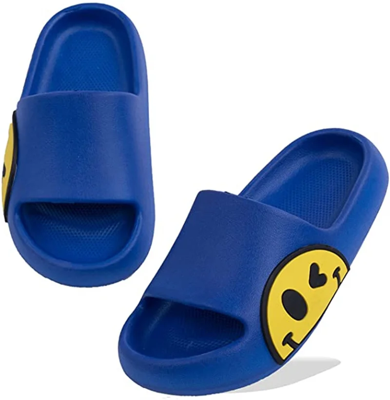Summer cartoon cute non-slip boys smiley slippers kids child wholesale