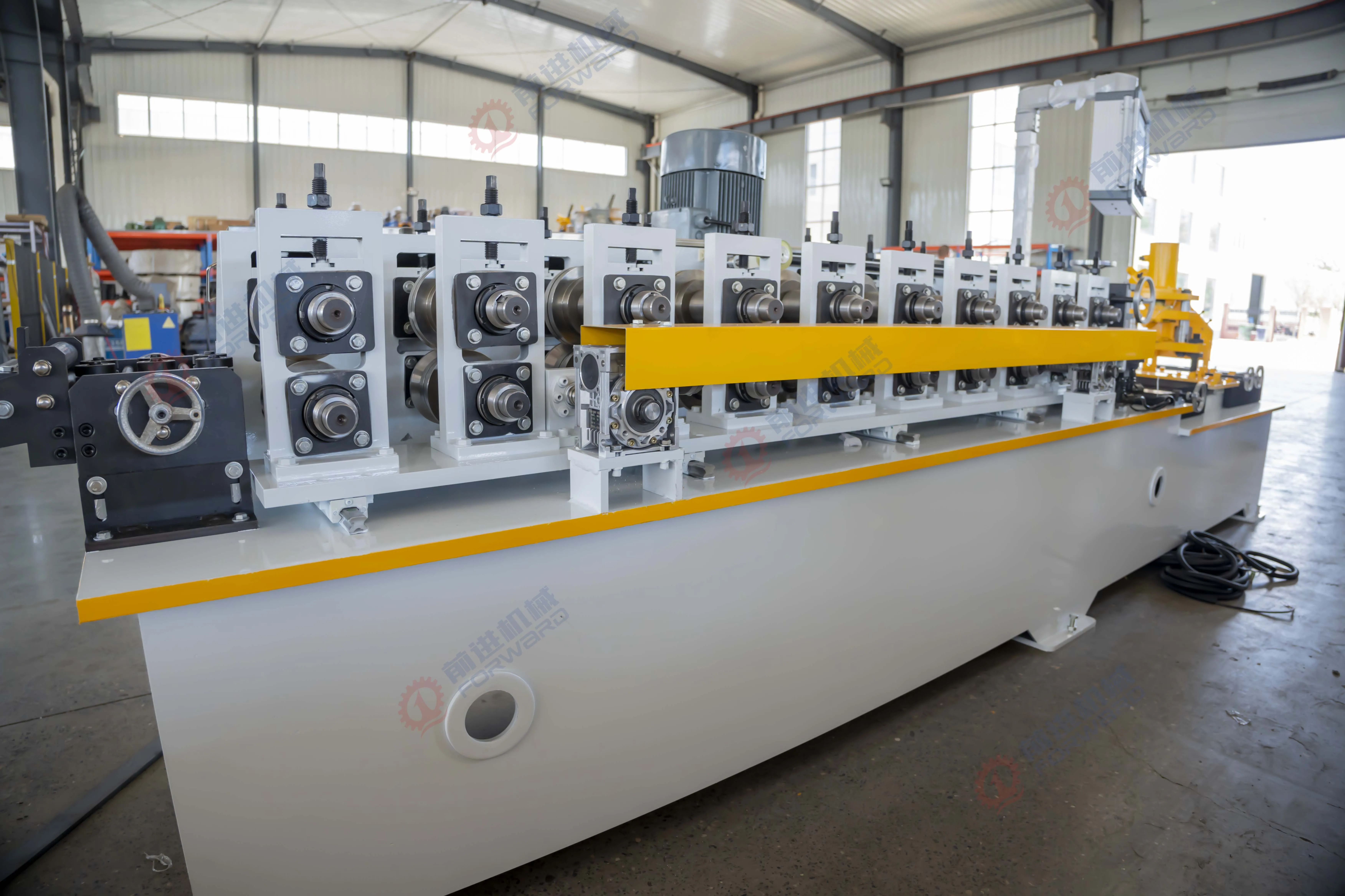 FORWARD Stud Aluminium Corner Bead Making Machine Profiles C Drywall Metal Marketing Steel Key Motor Frame Power Building