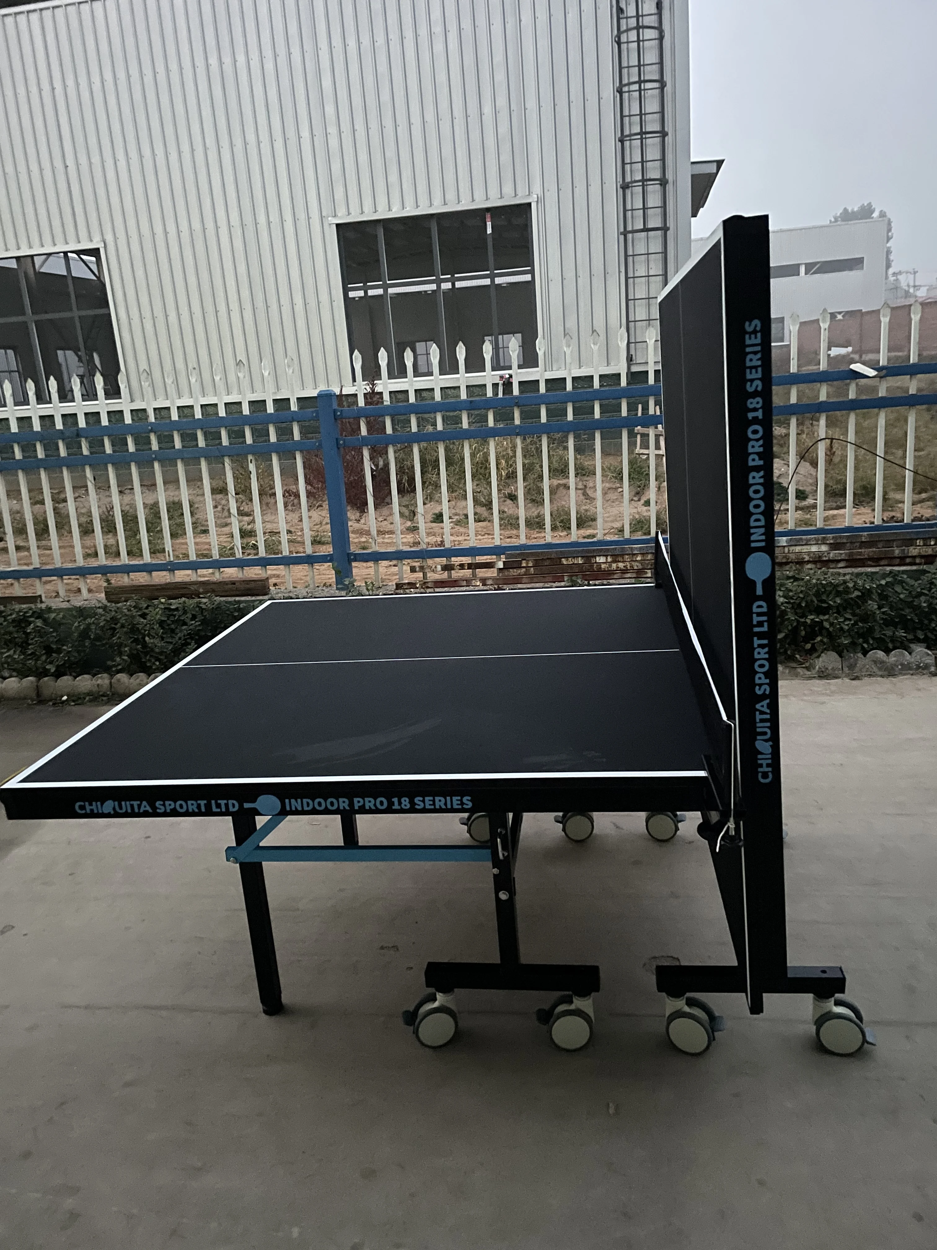 cheapest Factory Price pingpong table tennis table with medical wheels for indoor activities