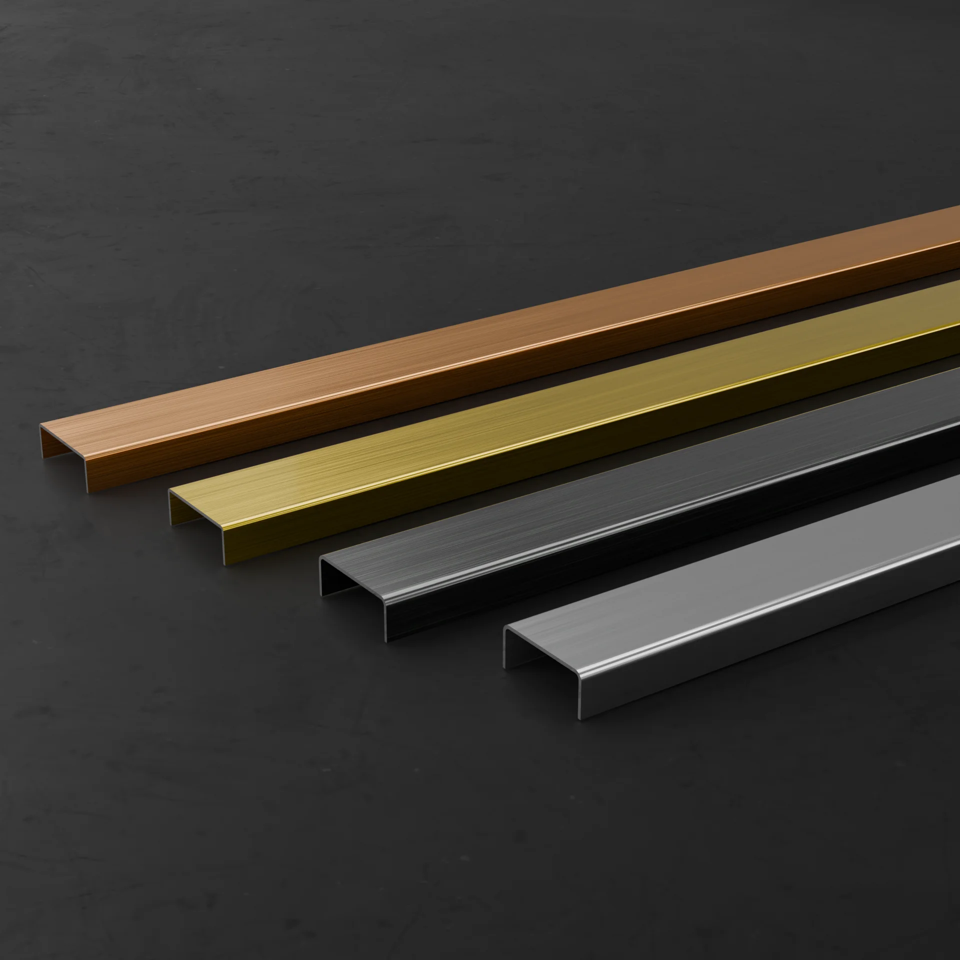 U Shape Channel Tile Trim Design For Dining Wall And Ceilings Stainless Steel U Tile Trim Corners