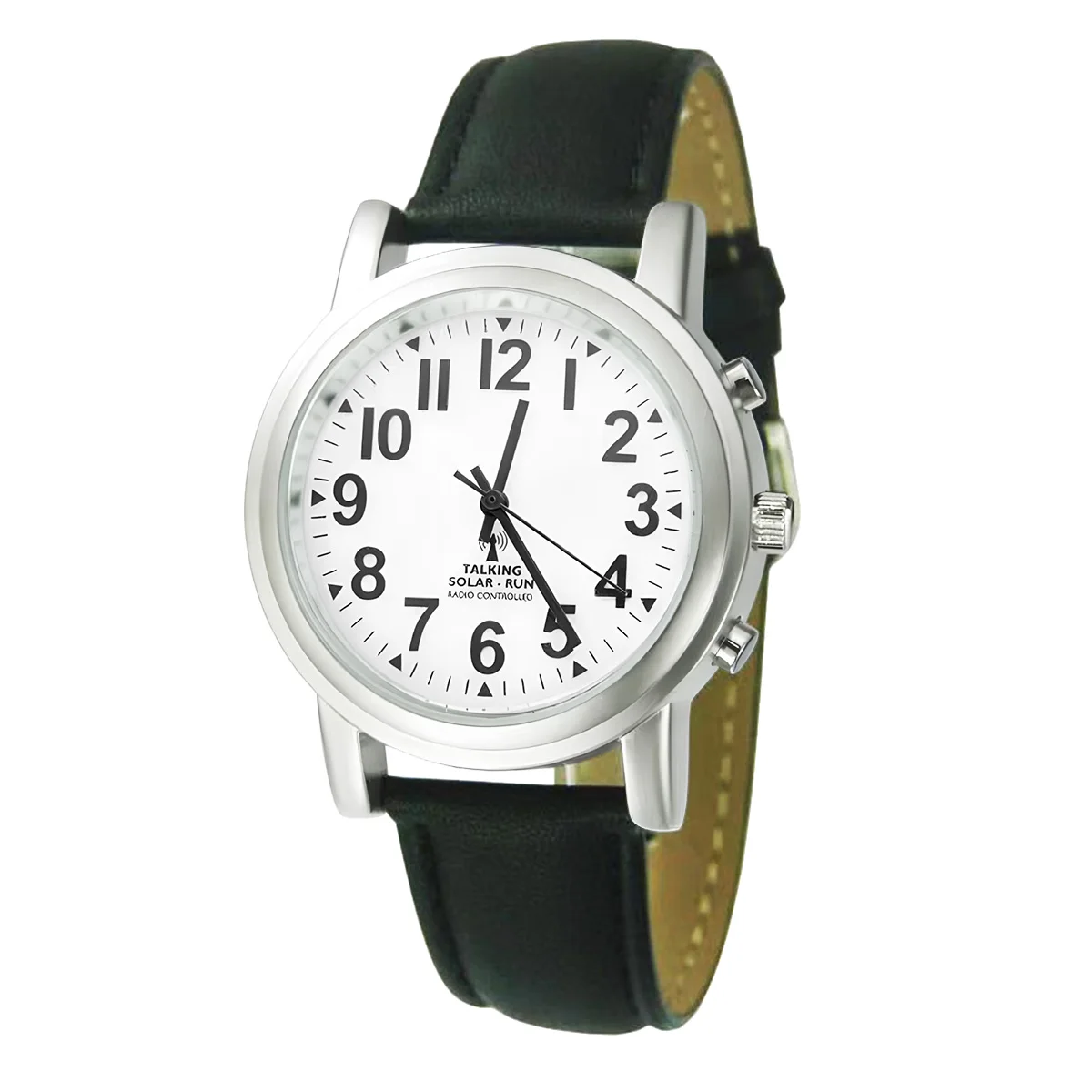 Radio controlled Talking Watch with 1 button for Visually impaired, Elderly or Blind Atomic Talking Watch Multi Band