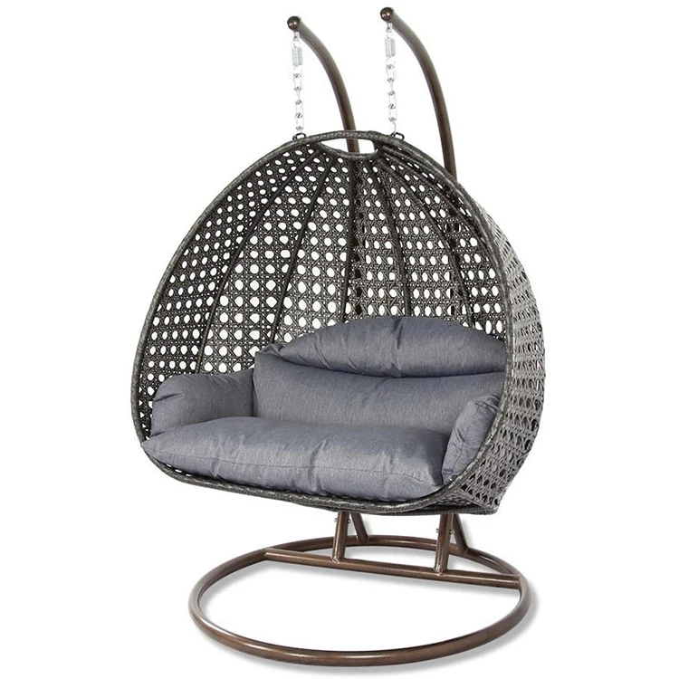 
Outdoor garden double seater rattan egg hanging swing wicker chair outdoor hanging chair outdoor furniture direct 