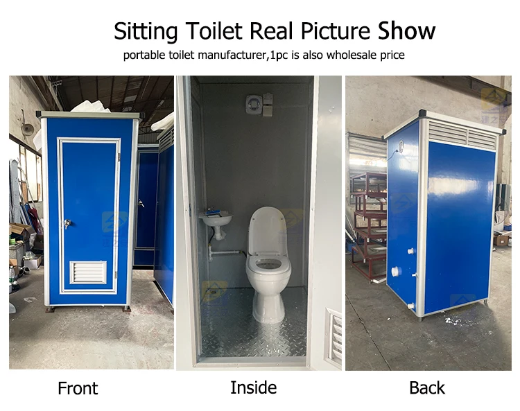 Ready made security cabin mobile Bathroom outdoor mobile portable toilet trailer mobile portable toilet shower cabin for sale