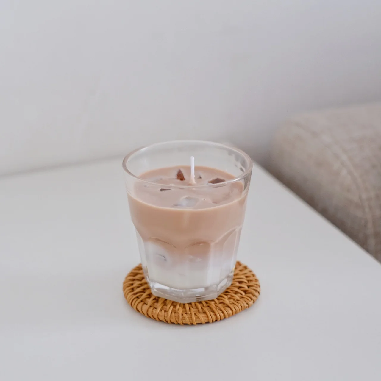 Scented Candle iced cube jelly coffee latte drink shape home ornament fragrance holiday creative gift