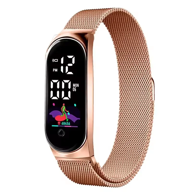 Fashion Sports Watch Waterproof Luminous Kids Digital Watch Touch Screen Electronic LED Watch