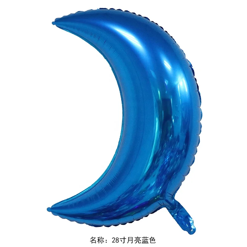 28inch Moon Globos Aluminum Foil Balloon For Birthday Balloons Party Decorations