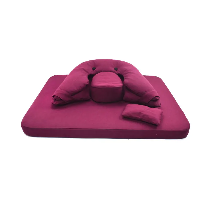 Yuexiu New design Meditation Cushion with Buckwheat Husk Square Meditation Pillow Floor Seat Set Japanese Tatami Mat