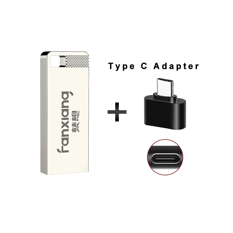 Custom Logo USB Flash Drive 1GB 2GB 4GB 8GB 16GB 32GB 64GB 128GB USB Memory Stick Thumb Pen Drive Waterproof Metal Mini Cle USB