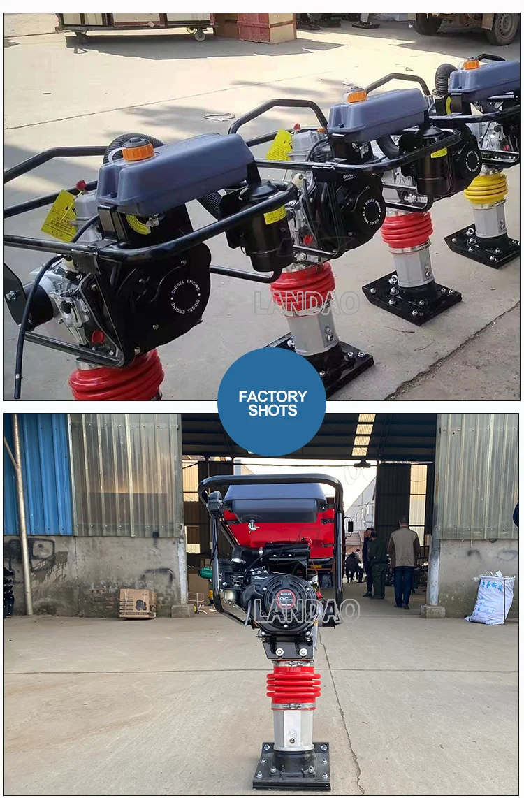 Construction Road Portable Tamper Vibratory Electric Compactor Tamping Rammer