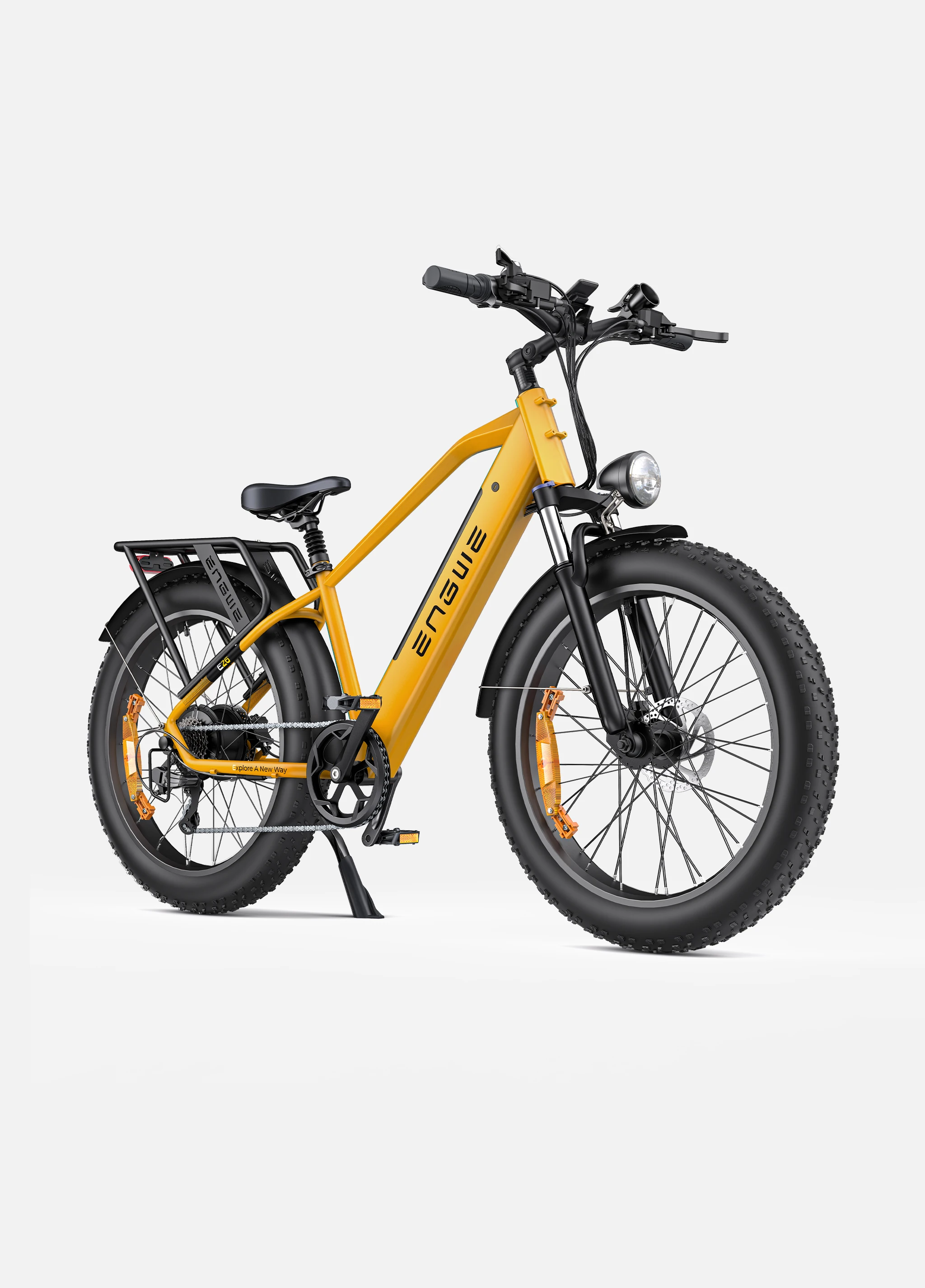 ENGWE Ebike 26*4.0 Inch Fat Tire Off Road Ebike 1000W 48V 16Ah Powerful Mountain rear rack ebike battery Bicycle for commuting