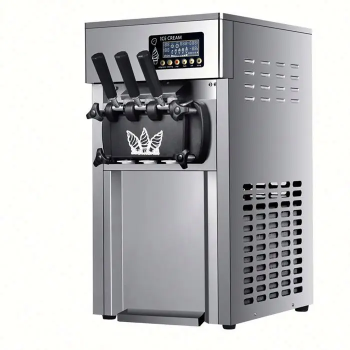 Commercial 3 Flavor Soft Ice Cream Machine For Sale