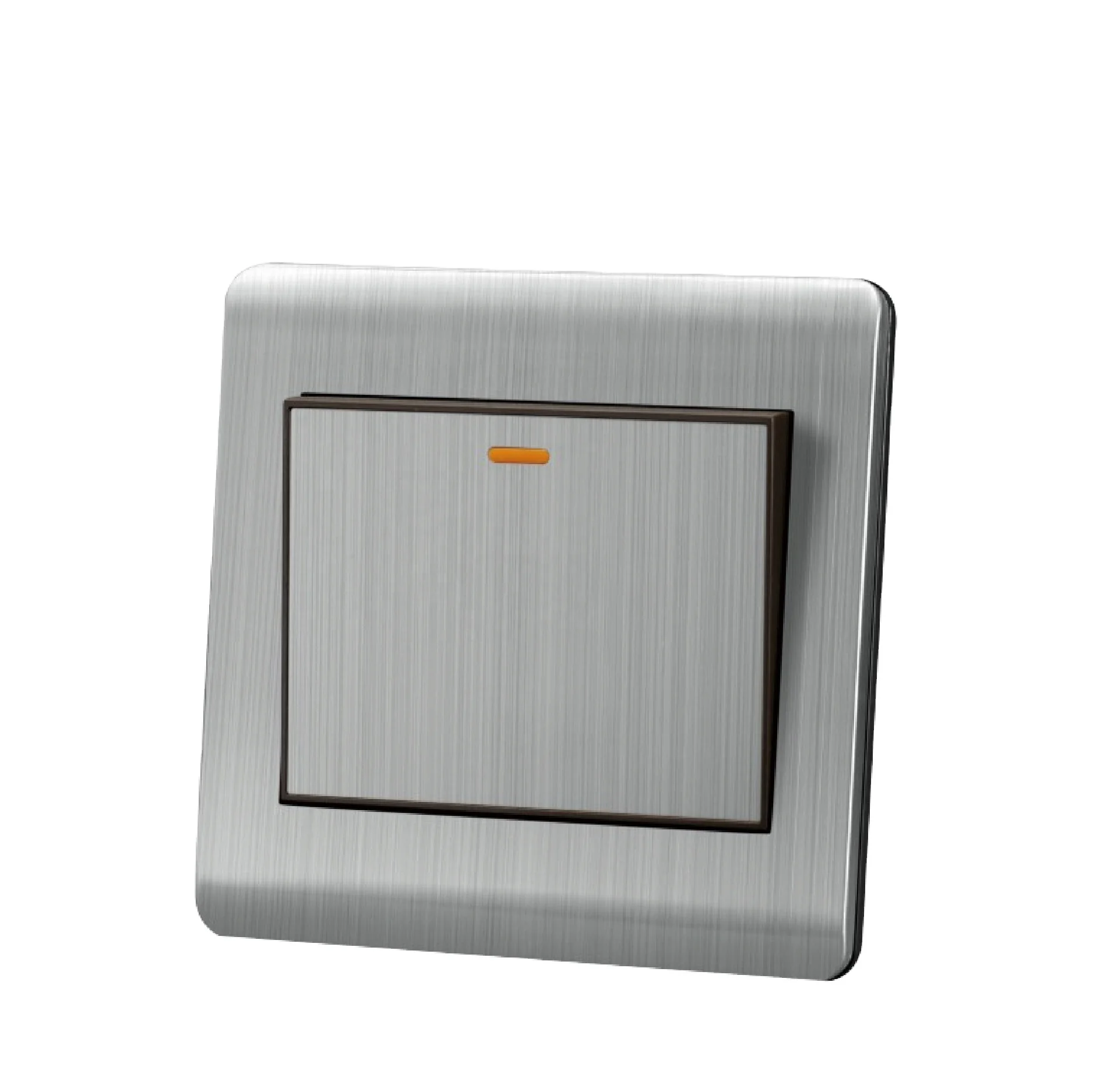 BS  Standard 10A 1 2 3 4  Gang  Electrical Wall Metal Switch With OEM Services