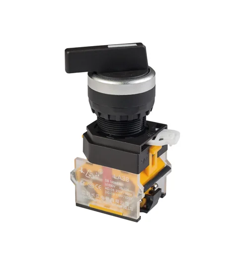 LA38-201 series 3 position latching push button knob 2no 2nc push button switch