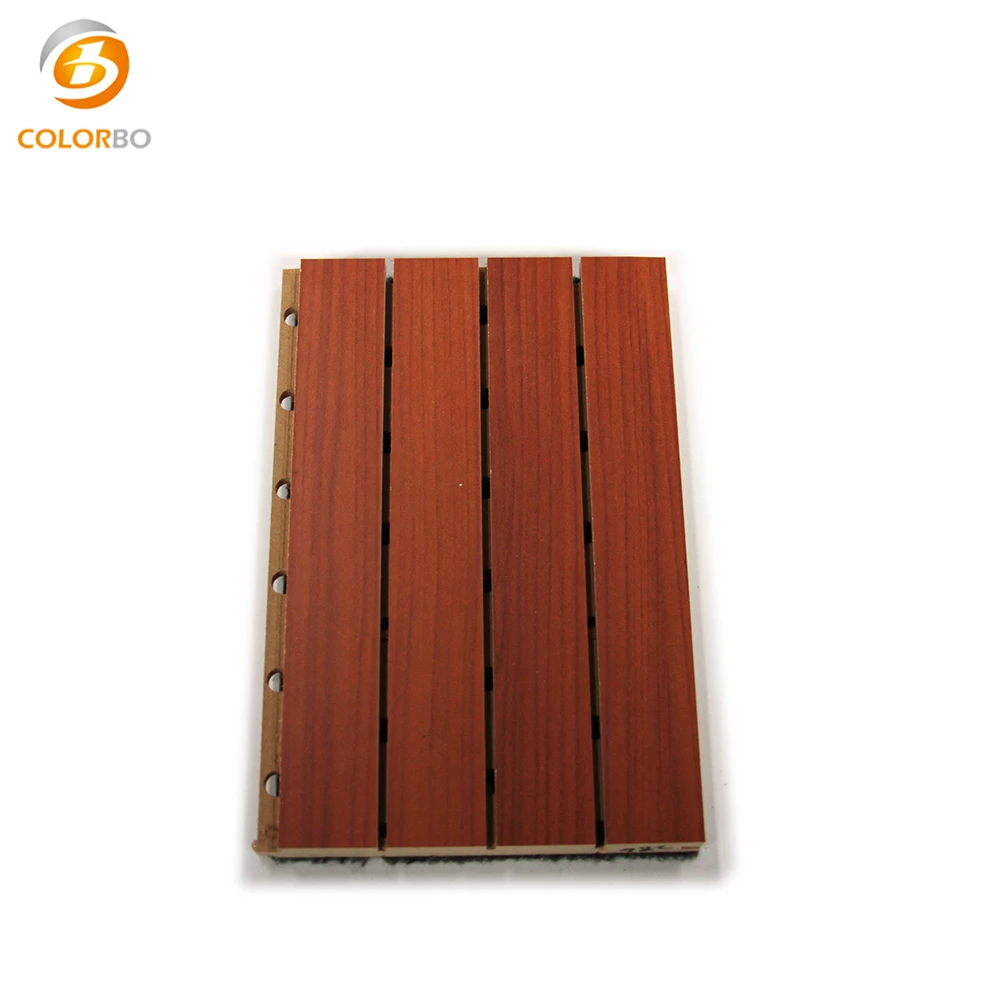 MDF Wall Decoration Board Grooved Acoustic Wood Wall Panel