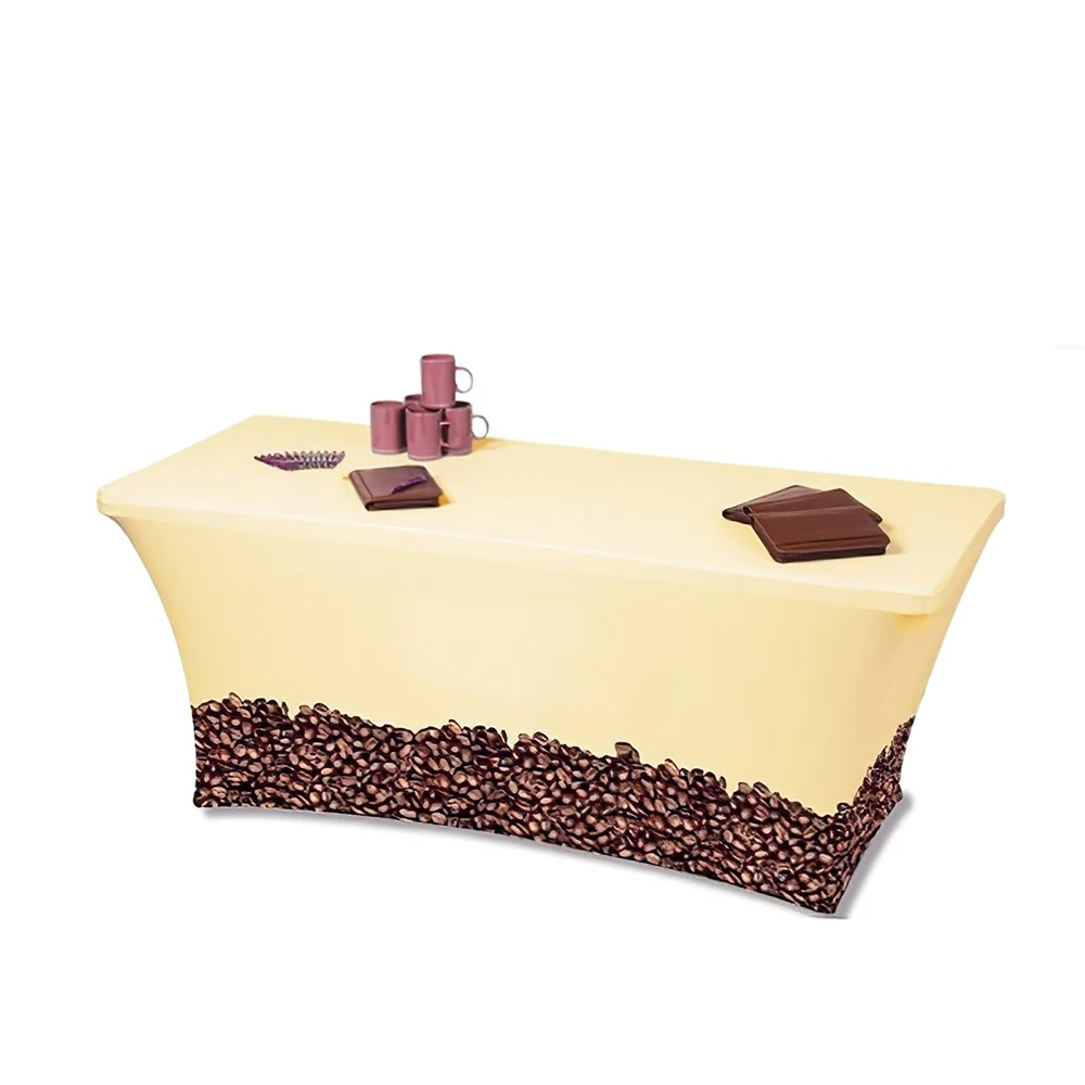 Чехол для стола из полиэфирной ткани, 4 фута, 6 футов, 8 футов