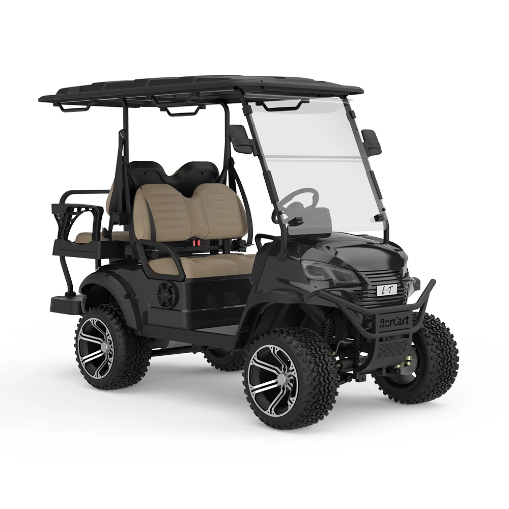 China Top Quality New Design 4 Wheel 72V Lithium Battery High Classic Golf Carts Sightseeing Vehicle Electric Golf Cart For Sale
