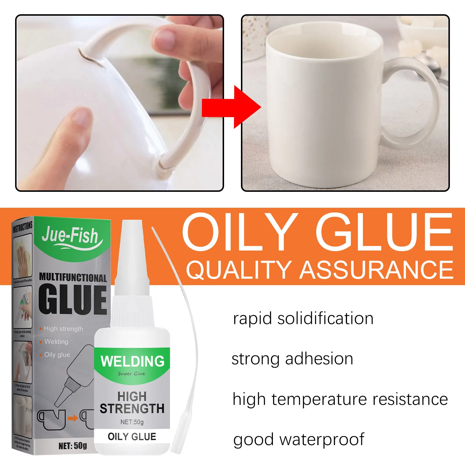 Multifunctional Strong Wood Glass Plastic Rubber Acrylic Ceramic Adhesive Super Glue Welding High Strength Oily Glue
