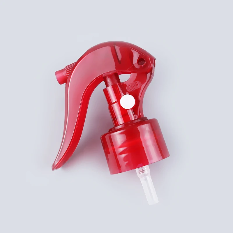 Cheap Mini trigger sprayer 24/410 red color plastic mini trigger spray