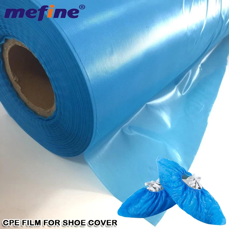 Disposable protective plastic CPE cast film roll for making shoe film