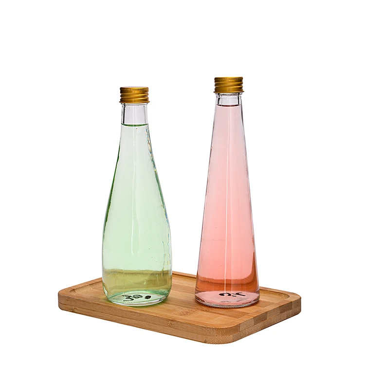 Custom 500ml Clear , Frosted glass conical flask with lid