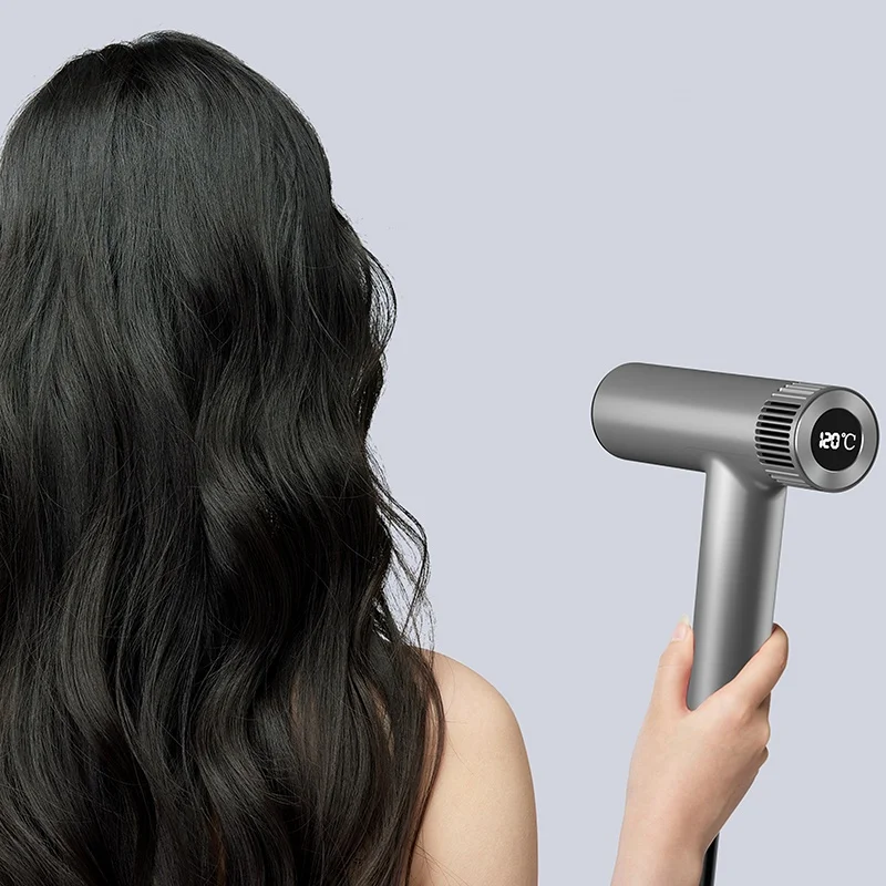 New arrival High Speed  1500 W brushless blow dryer 110000rpm with LED temperature display hair dryer