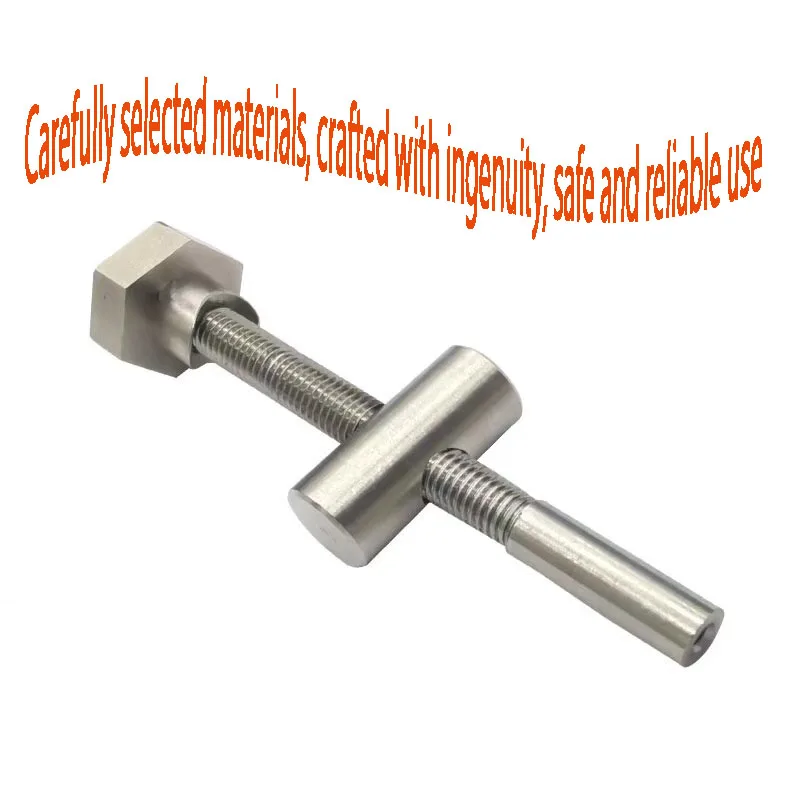 Woodworking desktop vise, mortise and tenon stopper, fixed locking accessory, brass stainless steel ratchet