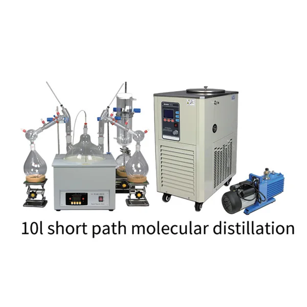 high efficiency short range molecular distillation unit system with short path evaporators Widely Used Chemical Machinery