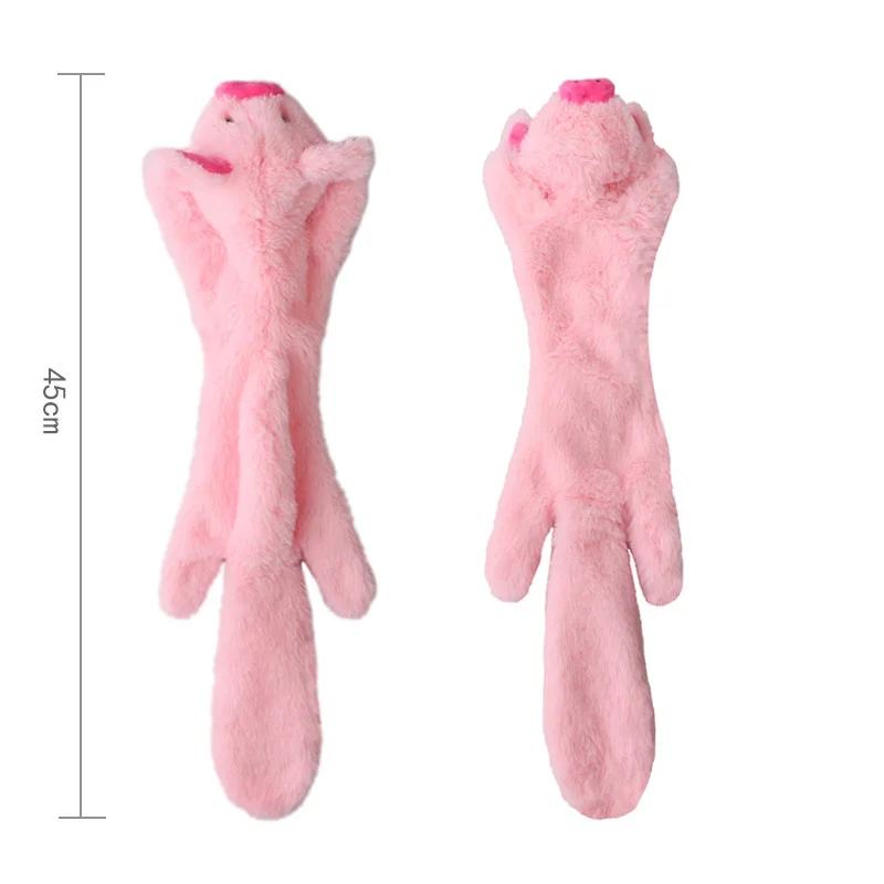 New Designs Wholesale Dog Chew Toys No Stuffing Plush Dog Squeaky Toys for Small Medium Large Cute Natural Puppy Pet Toys