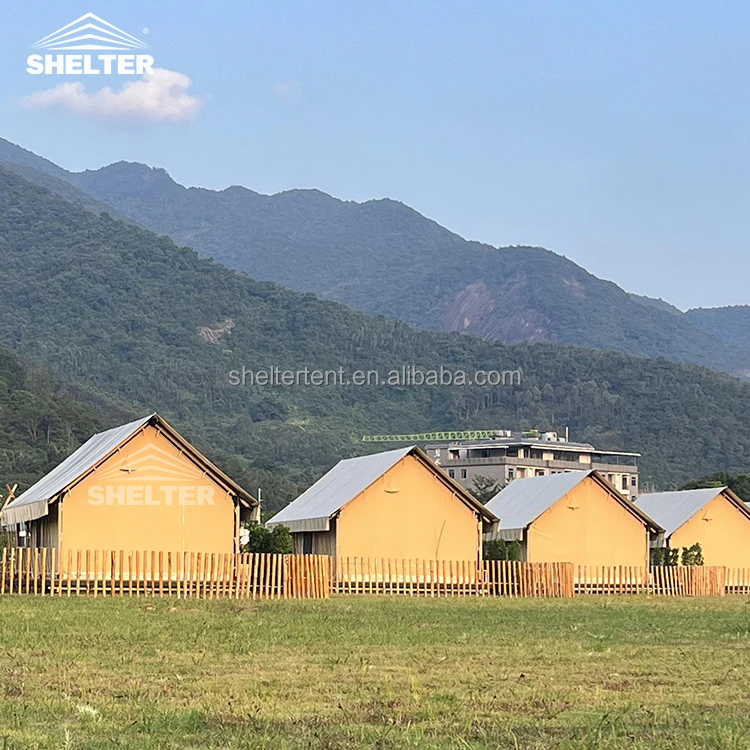 Tenda campeggio Glamping Роскошные зимние палатки для кемпинга уличная вилла палатка сафари