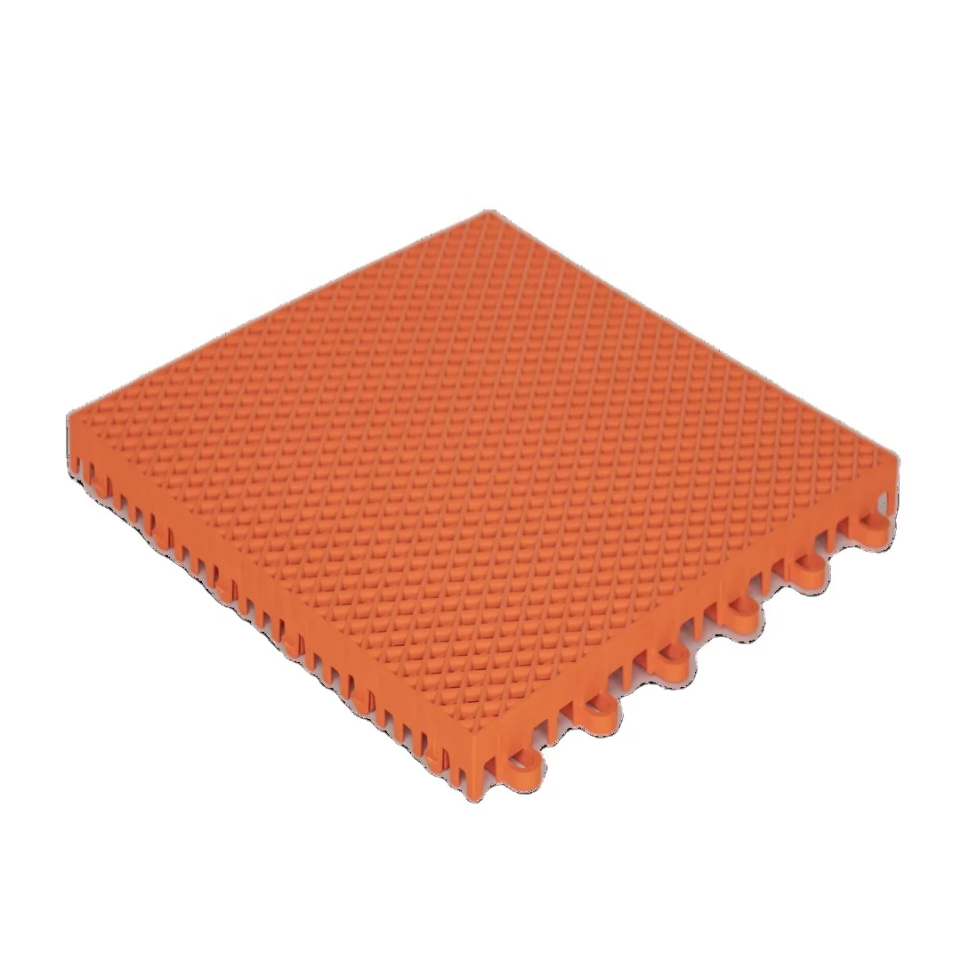 Removable Easy Install Interlocking Tiles 3x3 Basketball Pickleball Court Floor PP Tiles Outdoor