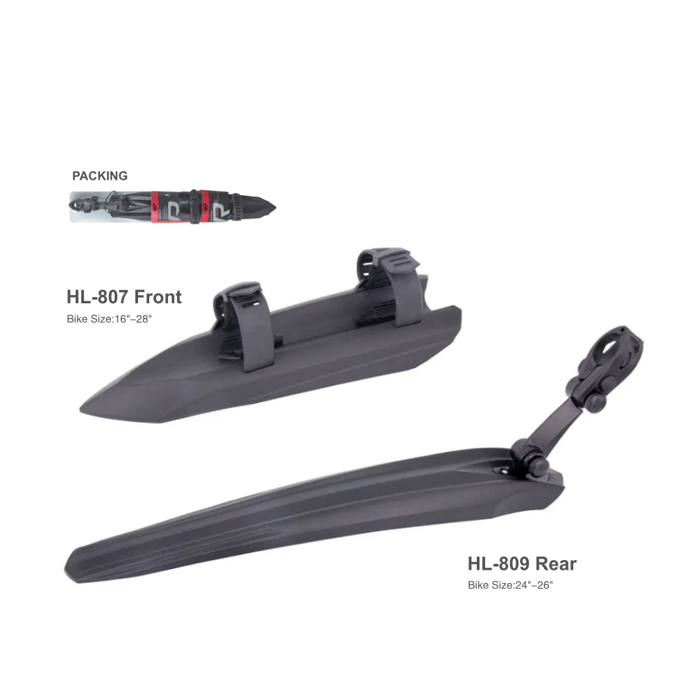 double plastic mountain bicycle full coverage mudguard front rear bicycle bike fenders for kid bicycle