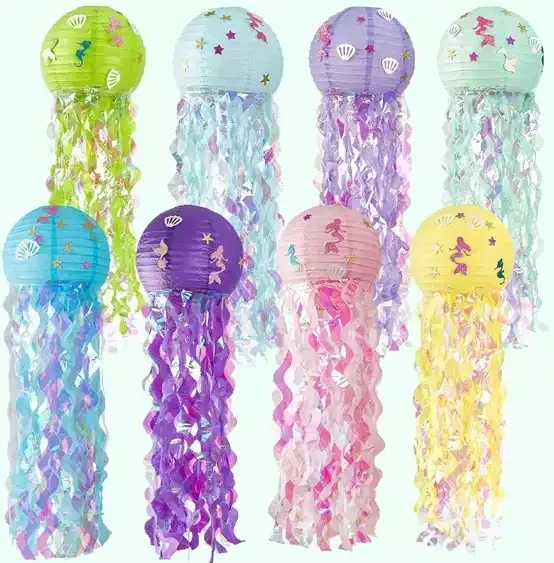 DIY Mermaids Paper Lanterns Parties Events Decorations Round Paper Lanterns Party Decoration Wholesale