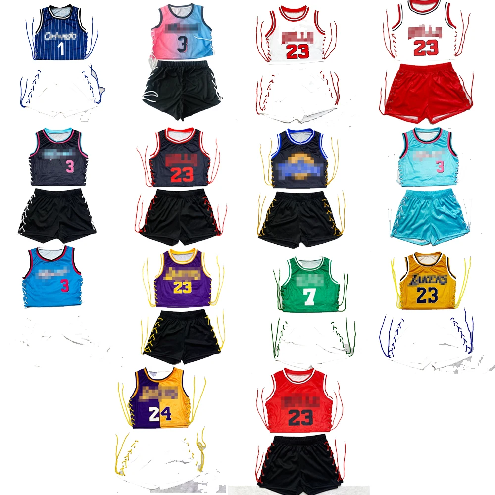 
Women Sportswear Basketball jersey 2 Piece Short Set 