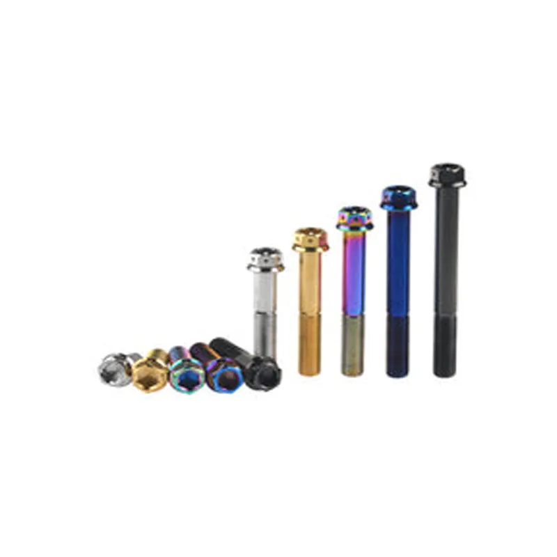 High Quality M6/M8 Titanium Bolts Hex Head Resistant Motorcycle Bolts Featuring Alloy Steel Plastic Material DIN Standard M10