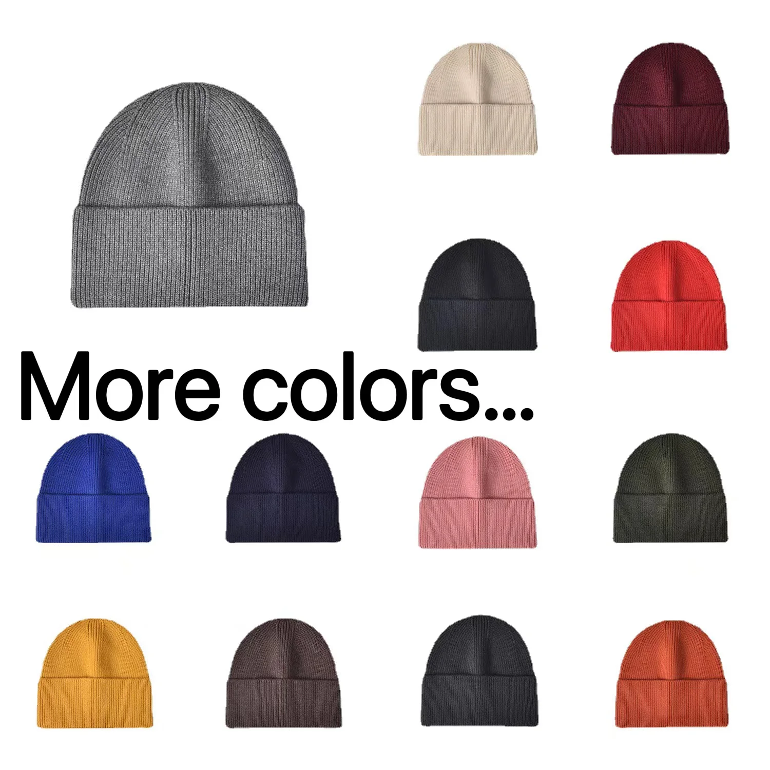 Custom Wholesale Winter Beanie  Caps