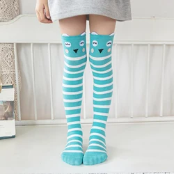 High Elastic Cartoon Animal Design High Tube Children Knee High Socks Girls Stockings