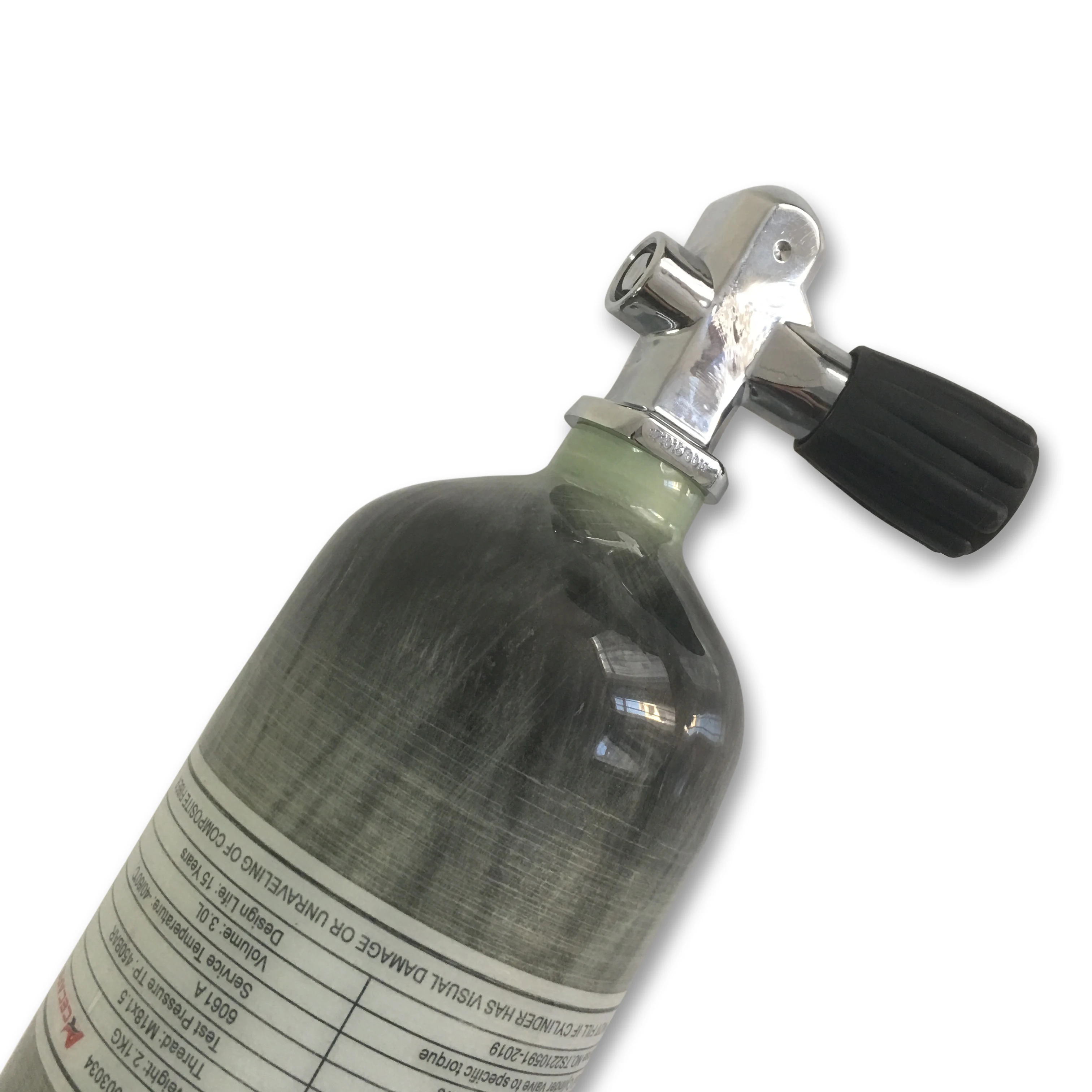 
3L Oxygen Cylinder For Diving Equipment Scuba Carbon Fiber Cylinder 