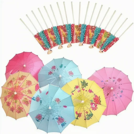 Cocktail Drink Umbrella Toothpick Beverage Umbrella Cocktail Pick, Mini Beverage Umbrella Cocktail Toothpick Hawaiian