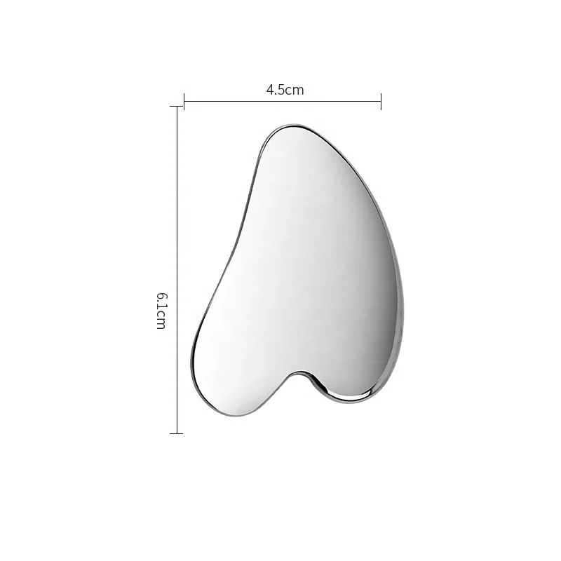 Popular Mini Heart Shape Makeup Spatula Stainless Steel Makeup Cosmetic Apply Foundation Spatula