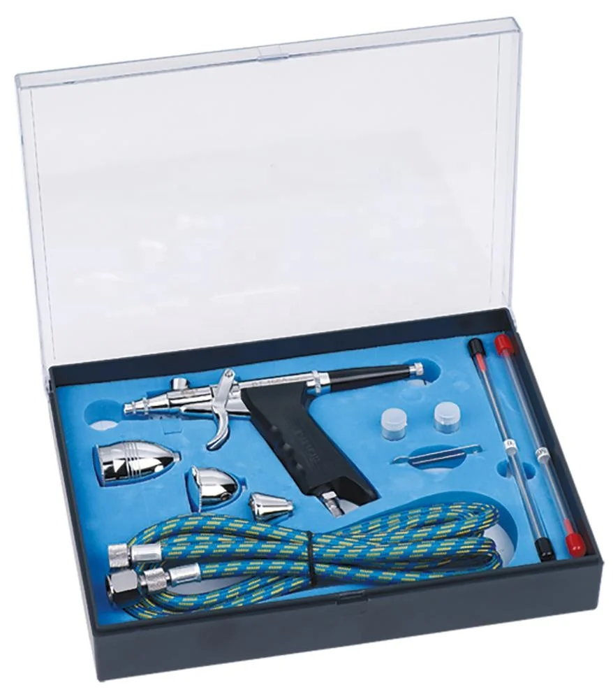 Пистолет-распылитель, прочный многофункциональный гравитационный пистолет-распылитель с 3 чашками, пусковой Аэрограф, набор аэрографов 166 а K для распыления краски, рисования