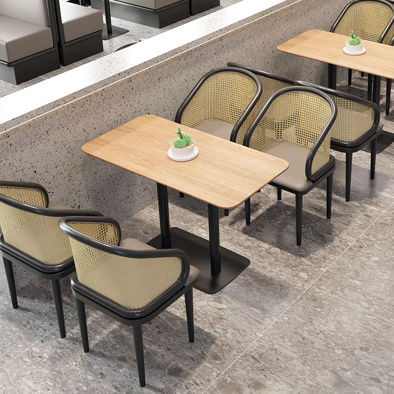 Customized restaurant tables and chairs dessert burger western restaurant dining chairs restaurant furniture booth seat sofa