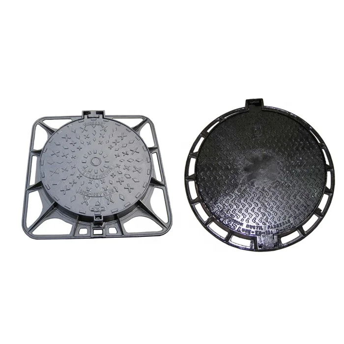 EN124 D400 850*850 Cast Iron Ductile Iron Fuel Tank Rain Water Manhole Cover with Manhole key