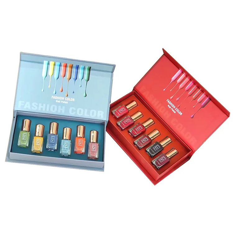 cosmetic packaging box for beauty nail packaging gift box nails polish packaging paper boxes custom logo Recyclable Luxury