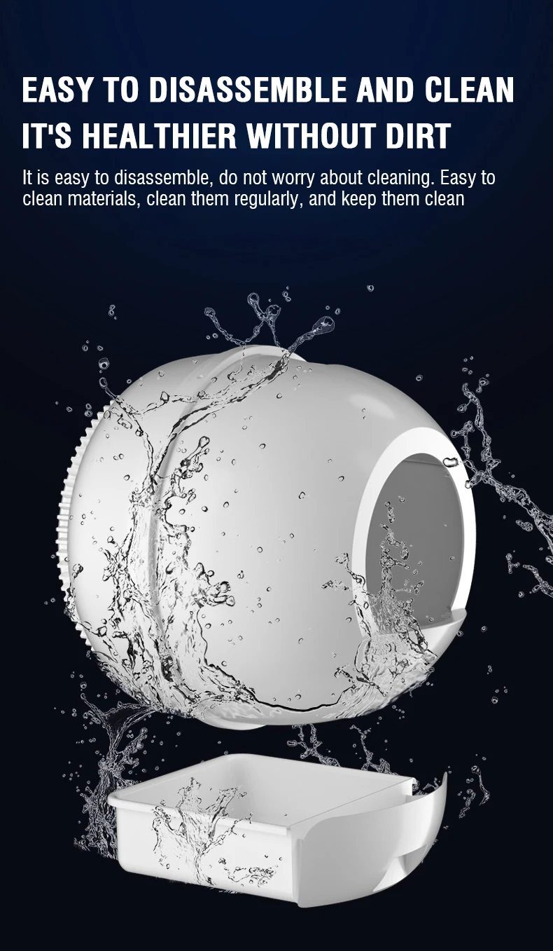 New Large Capacity Self Cleaning Cat Litter Toilet Box for Pet