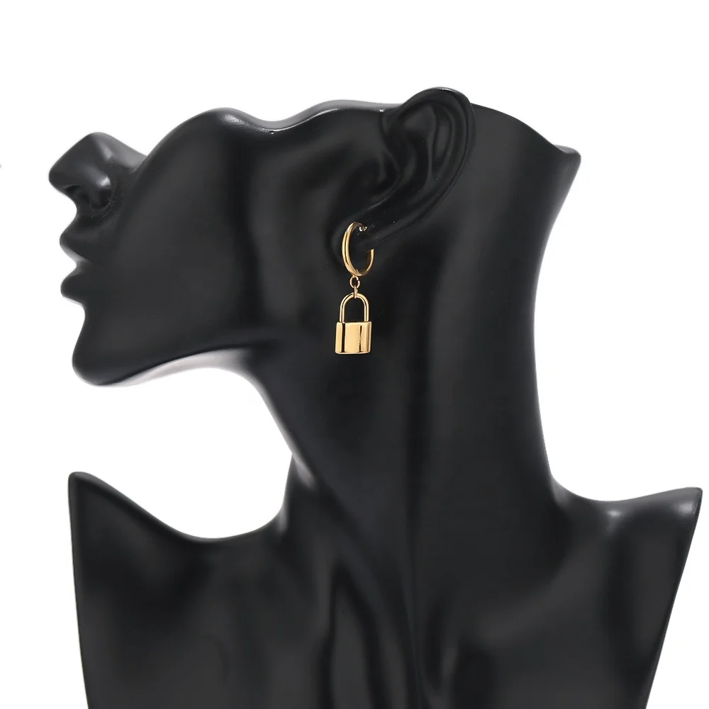 Stainless Steel Huggie Earrings Hooks with Loop Ear Post Jump Ring for DIY Jewelry Making Accessories