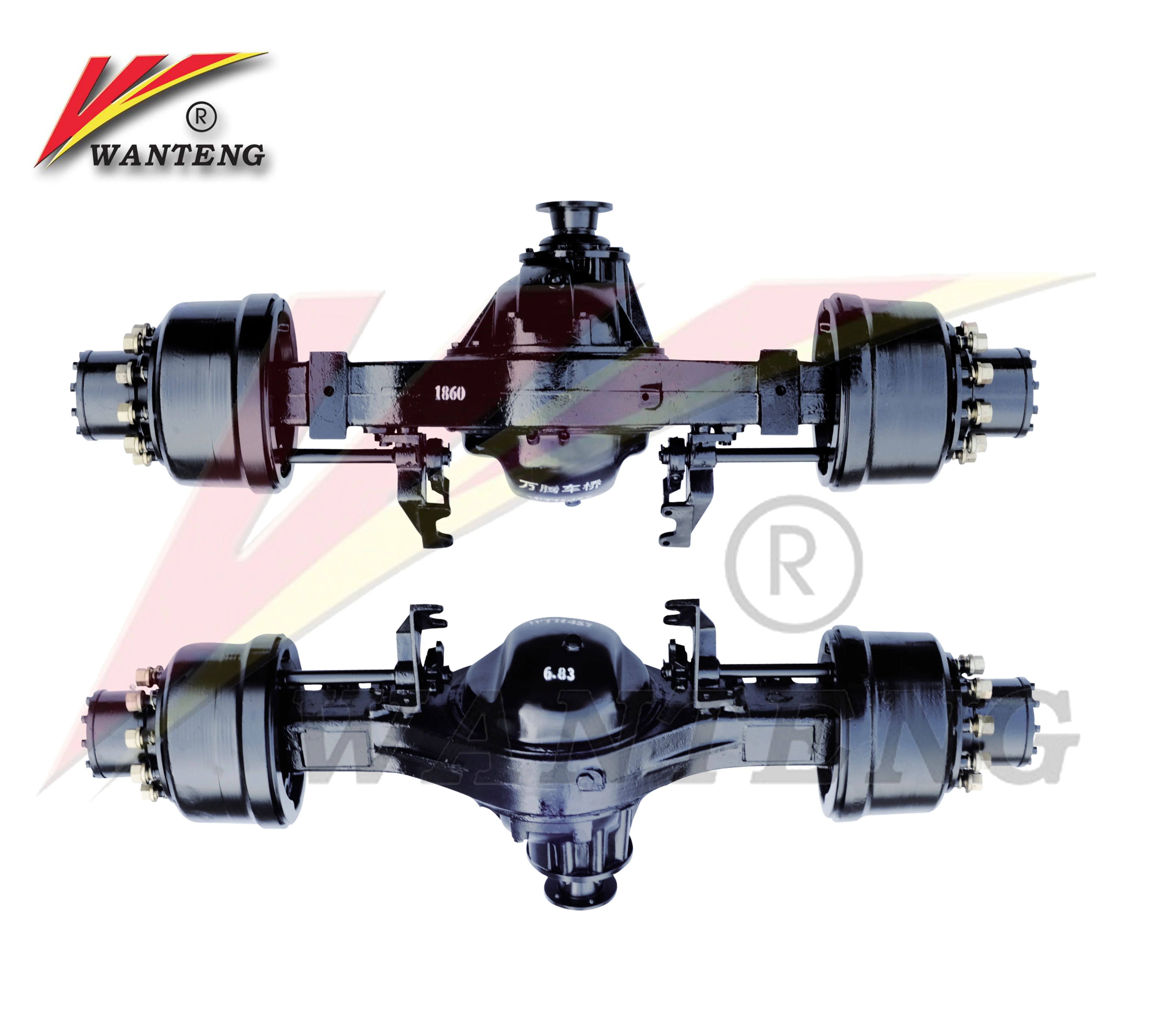 4X4 New OEM tractor Double Hydraulic Rear Drive Axle With Air Brake