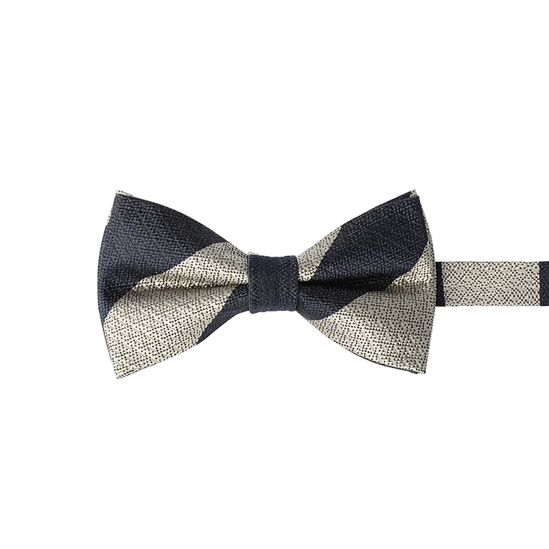 Hamocigia Fashion Mens Silk Jacquard Woven Pre tied Bowtie Gift Set