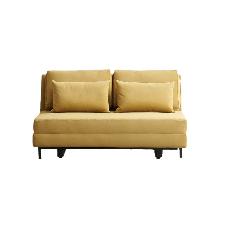 Modern Small Apartment Fabric Multifunctional Folding Pull Out Double Sleeping Sofa Bed 2 Seater Low Price Living Room Furniture