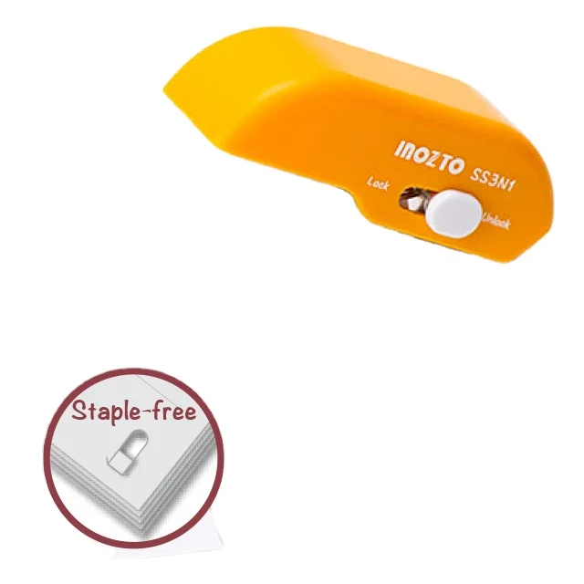 High Quality SS-3N1 Model Portable Mini Multifunction Exquisite Hand stapler Custom Picture Jumbo Round Manual 4 Sheets